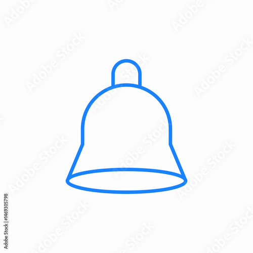 alert notification bell icon sign vector