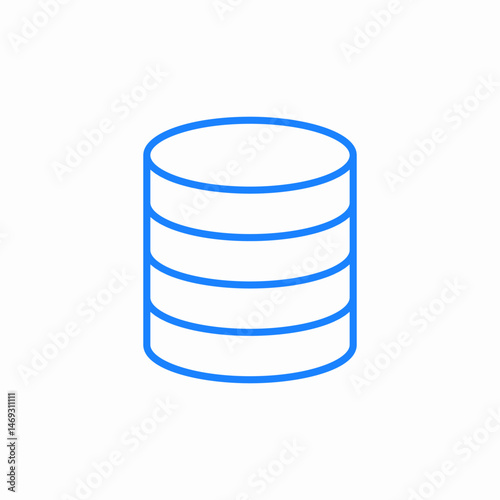 database storage icon icon sign vector