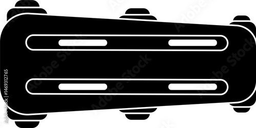 Archery armguard silhouette vector