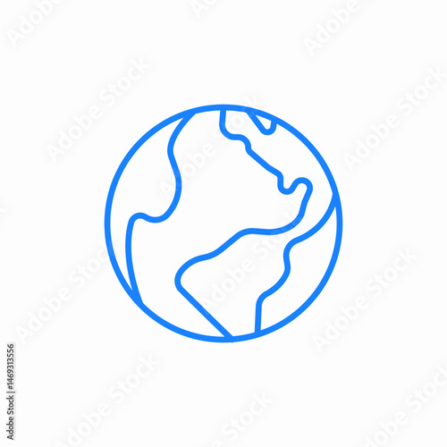 earth globe world icon sign vector