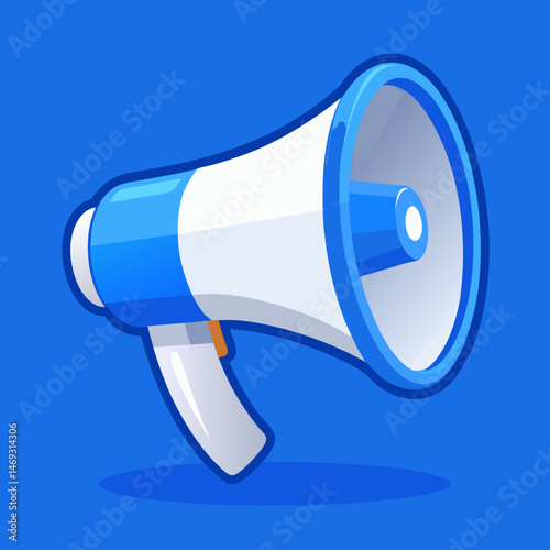 megaphone on white background