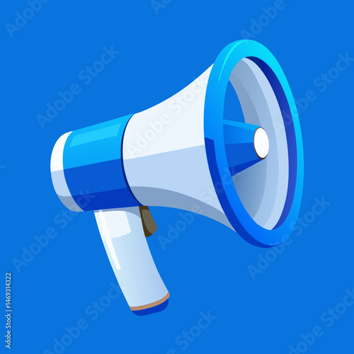 megaphone on white