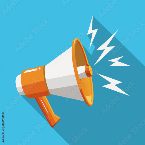 megaphone with loudspeaker