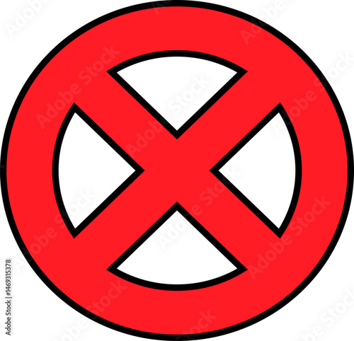 Logo icon, prohibition sign, background