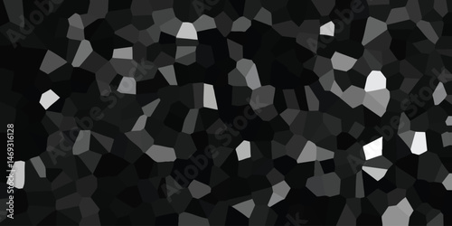 Abstract geometric mosaic background in shades of gray and black suitable for diverse design applications and digital art projects