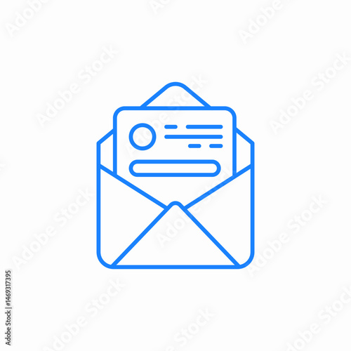 open envelope icon sign vector