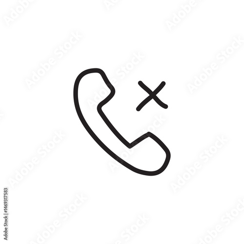 Phone with a crossed-out call symbol
