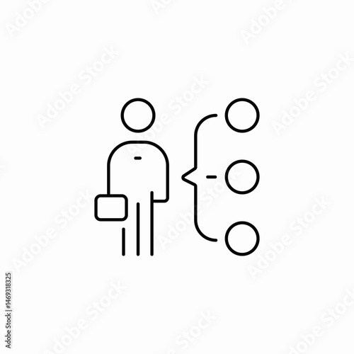 person choices icon sign vector