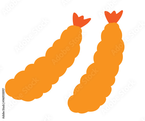 エビフライのイラスト素材