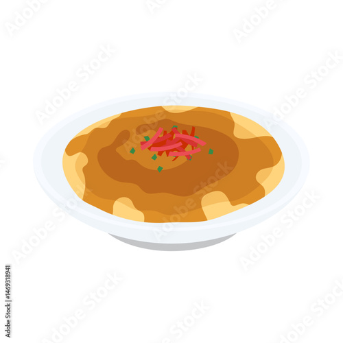 フライ。フラットなベクターイラスト。
Furai. Flat vector illustration.