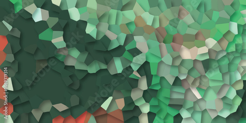 Abstract mosaic background with a palette of green and beige colors creating a unique visual texture suitable for digital design