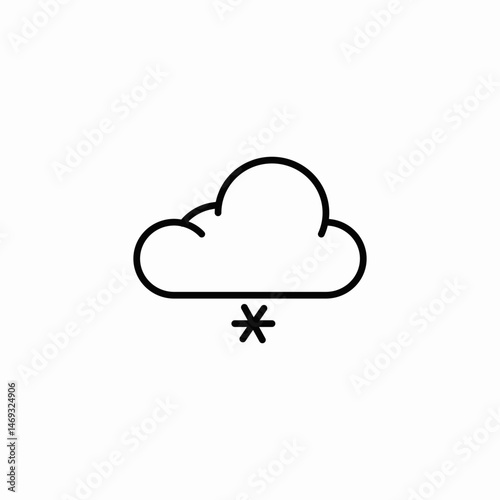 single snowflake icon sign vector