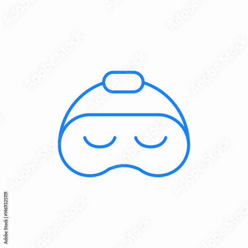 sleep mask icon sign vector