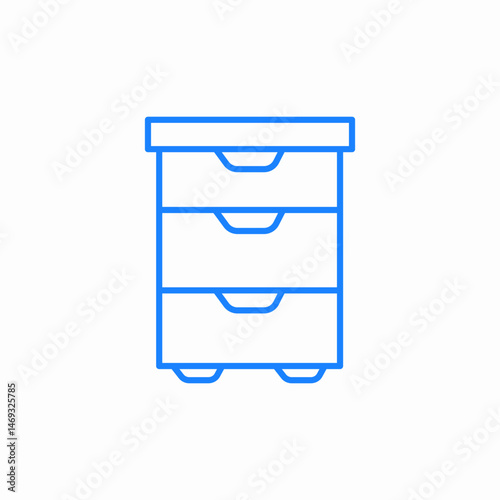 small dresser icon sign vector