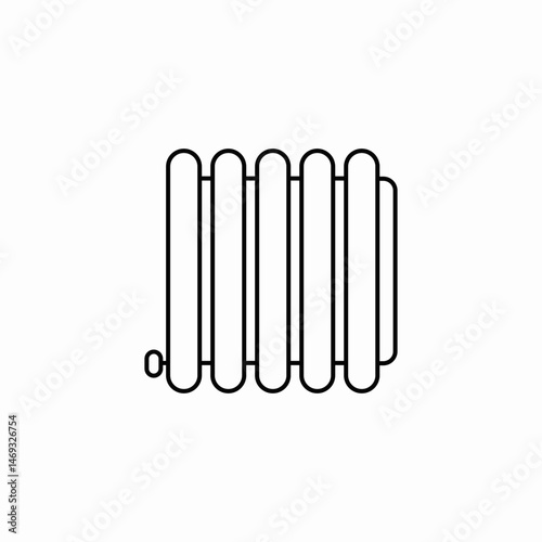 smart radiator icon sign vector