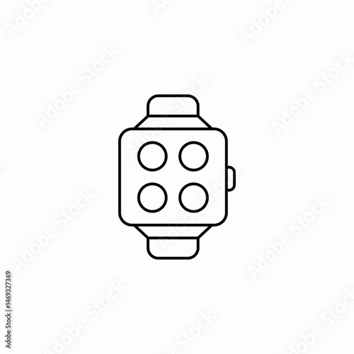smart watch icon sign vector