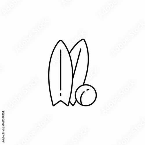 surfing boards icon sign vector