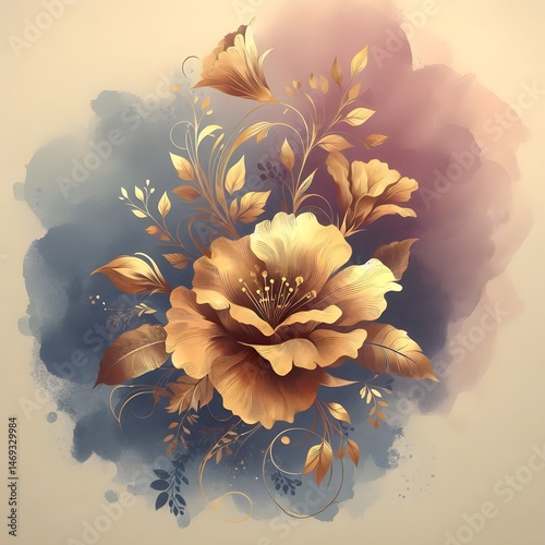 watercolor flowers illustration