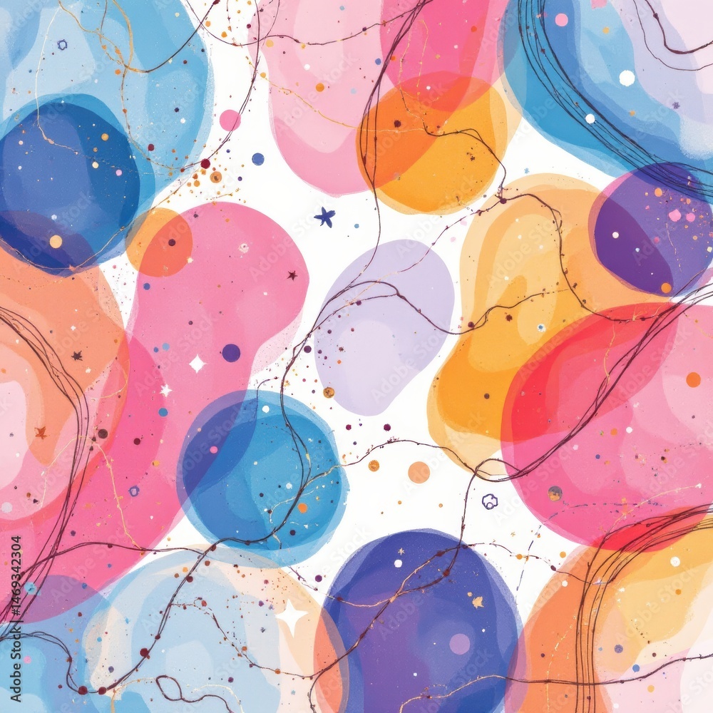 Abstract Colorful Shapes Background