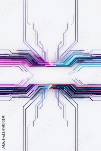 Obraz na płótnie Abstract Circuit Board Technology Background w salonie