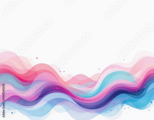 Obraz na płótnie Abstract Colorful Wave Background w salonie