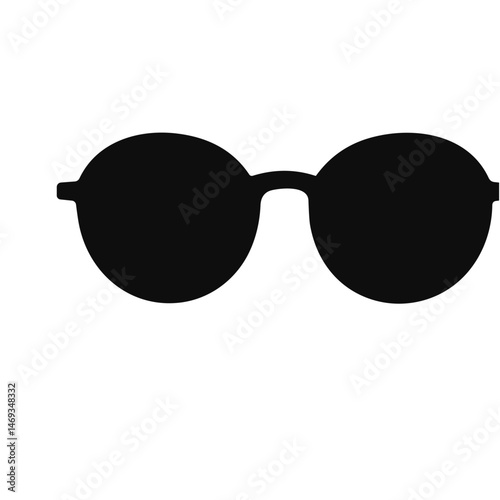 Black eyeglasses silhouette