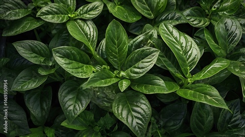Lush Green Leaf Texture Background