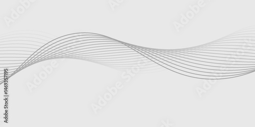 Abstract vector background with black wavy lines. EPS10