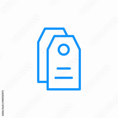 tags label discount icon sign vector