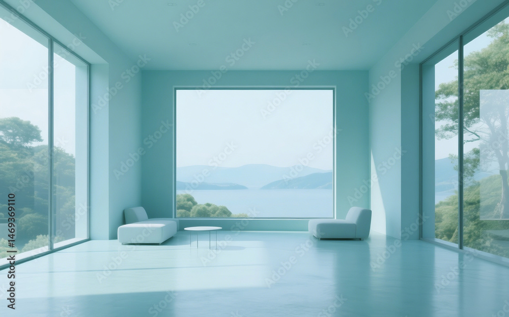 Fototapeta premium an aesthetic place with a peaceful, aesthetic, modern atmosphere