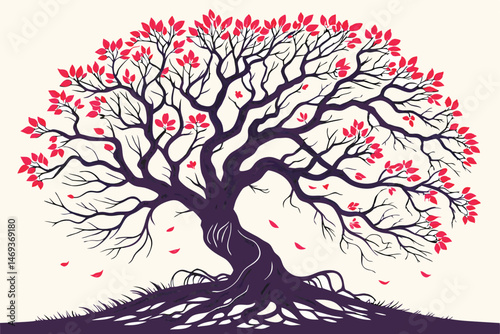 97 a tree of life, intricate branches, blooming with colorful flowers, flourishing brain, surreal, digital art, fantasy, 4k, highly detailed, cinematic lighting, dramatic, awe-inspiring