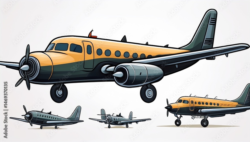 Fototapeta premium airplane in the sky