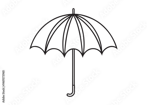Umbrella Silhouette Vector
