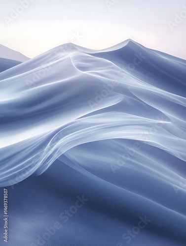 Flowing dunes with wind patterns forming elegant waves.