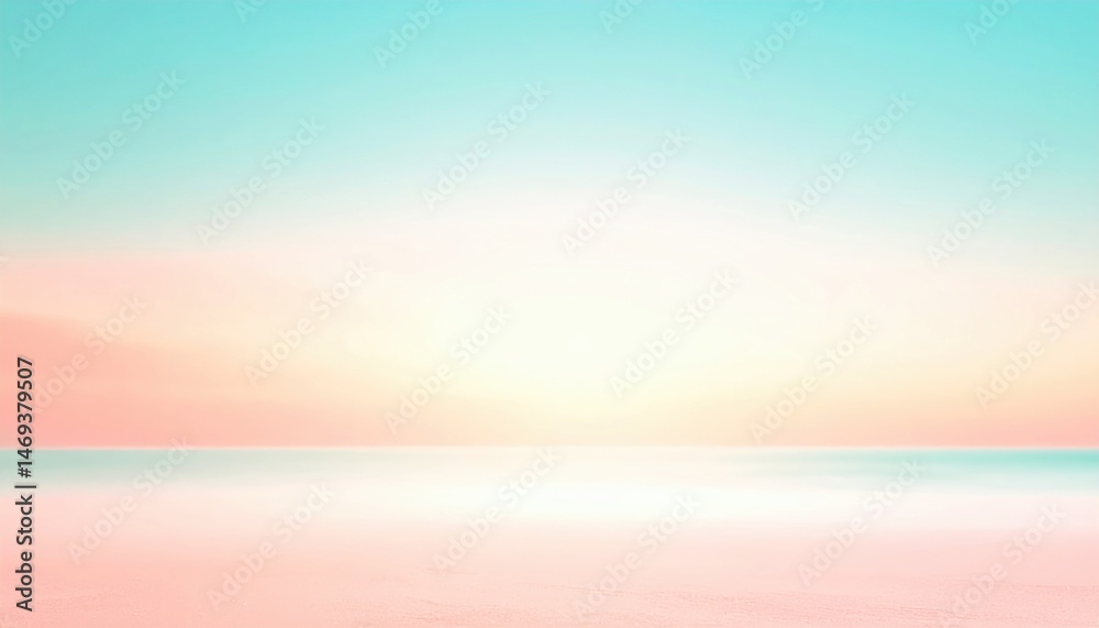 Obraz premium Serene sunrise over tranquil waters coastal landscape digital artwork calm environment aesthetic viewpoint