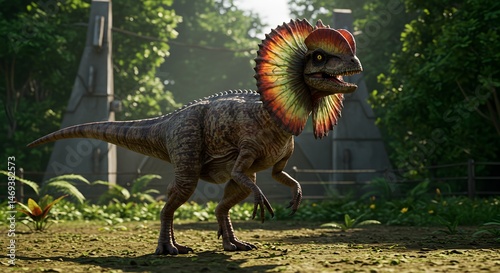 Dilophosaurus in Natural Habitat