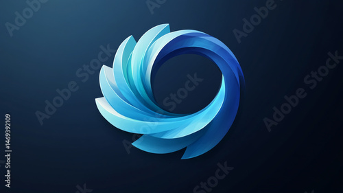 abstract blue background with circles