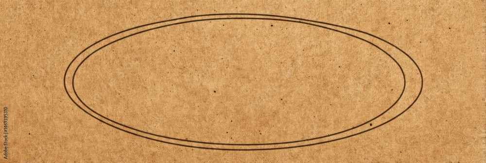 Clean Kraft Paper Texture Featuring a Faint Oval Outline Ideal for Various Design Projects and Creative Applications Generative AI