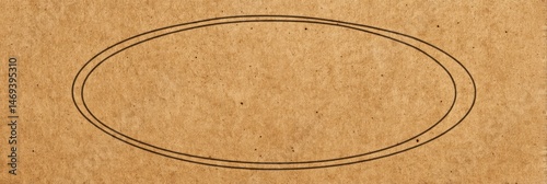 Obraz na płótnie Clean Kraft Paper Texture Featuring a Faint Oval Outline Ideal for Various Design Projects and Creative Applications Generative AI w salonie