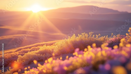 sunrise in the mountains