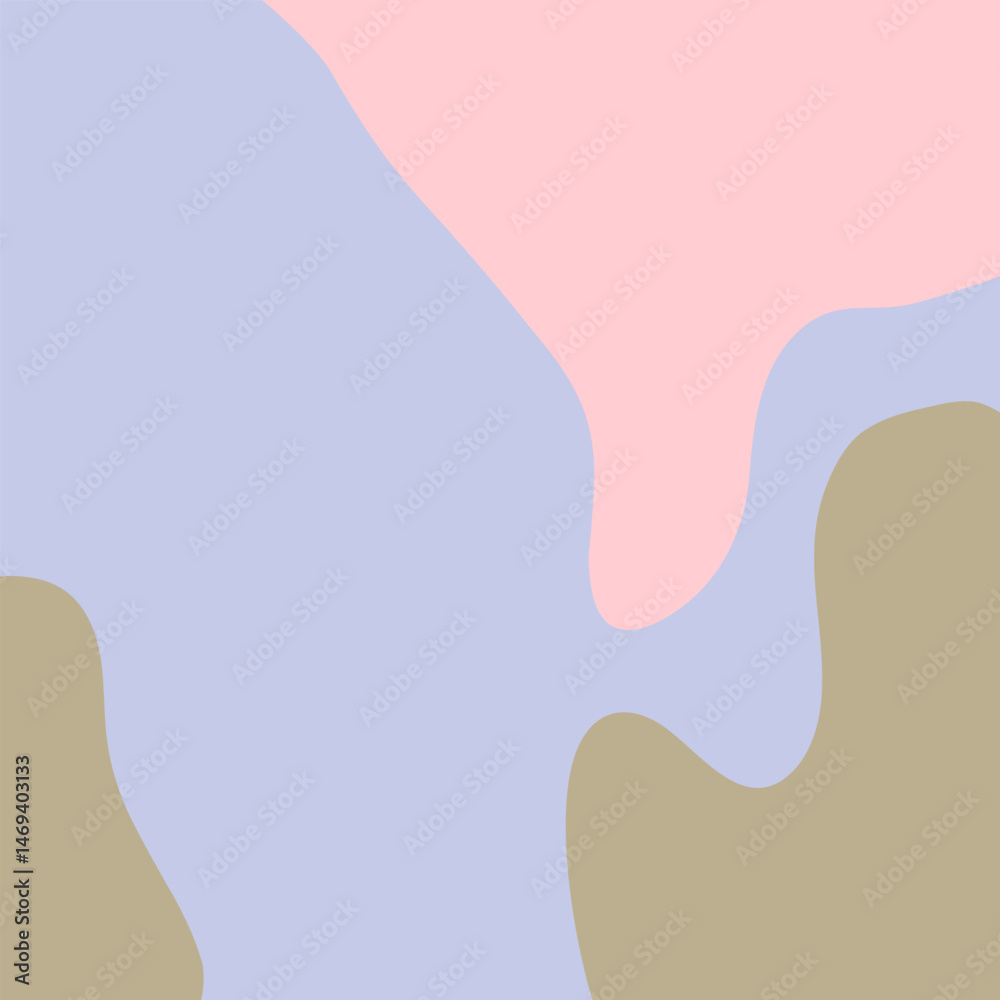 Abstract background design with a combination of light purple, cream, and light green colors in organic shapes Abstract background design with a combination of light purple, cream, and light green colors in organic shapes