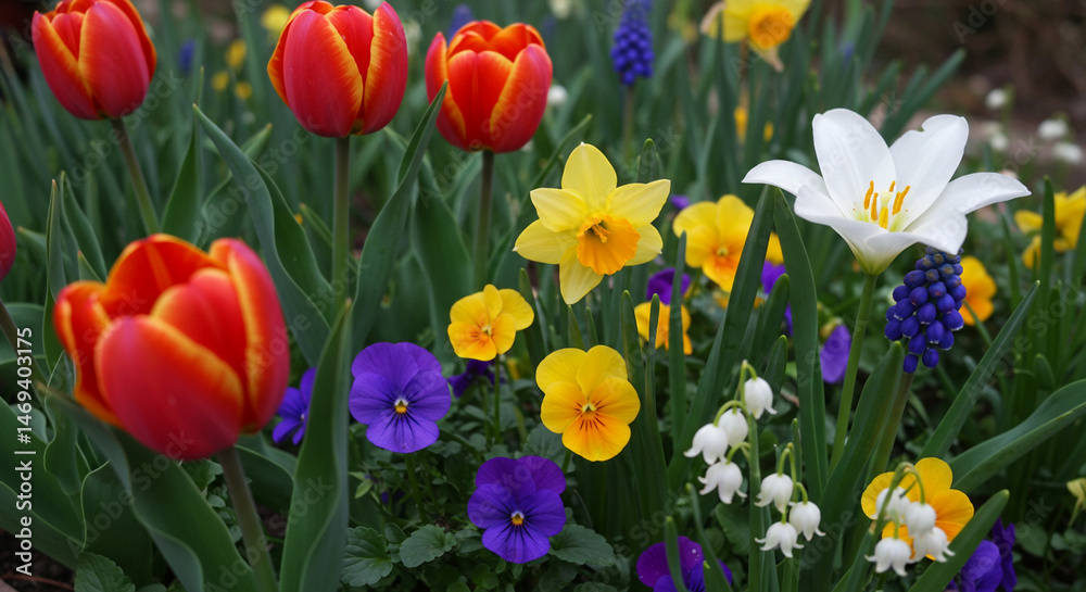 Springtime Flowerbed Assortment Springtime Flowerbed Assortment