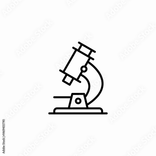 microscope lab icon sign vector