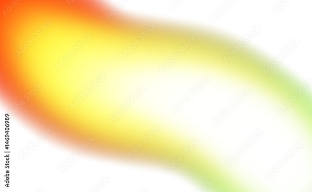 Abstract glowing color gradients shape effect on transparent background. Vibrant multicolored blurred gradient shaped effect background used for graphics use. Glowing neon colors effect, grungy.