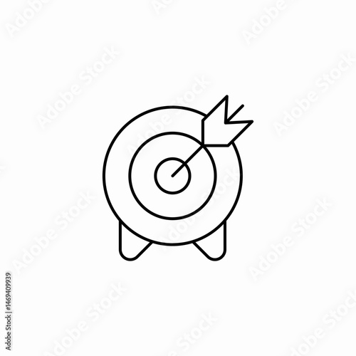 target reached icon sign vector