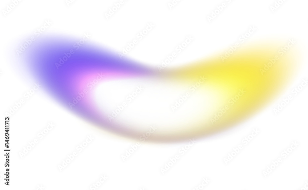 Abstract glowing color gradients shape effect on transparent background. Vibrant multicolored blurred gradient shaped effect background used for graphics use. Glowing neon colors effect, grungy.