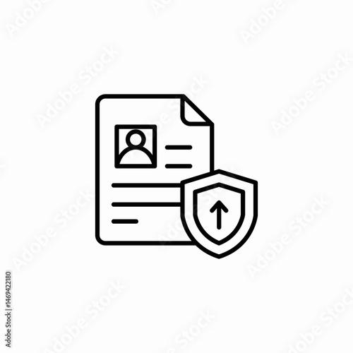 personal health file icon sign vector