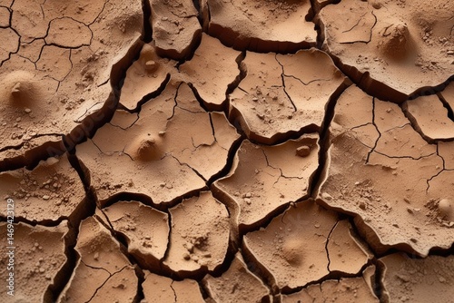 Intricate Cracked Desert Earth Texture with Natural Depth