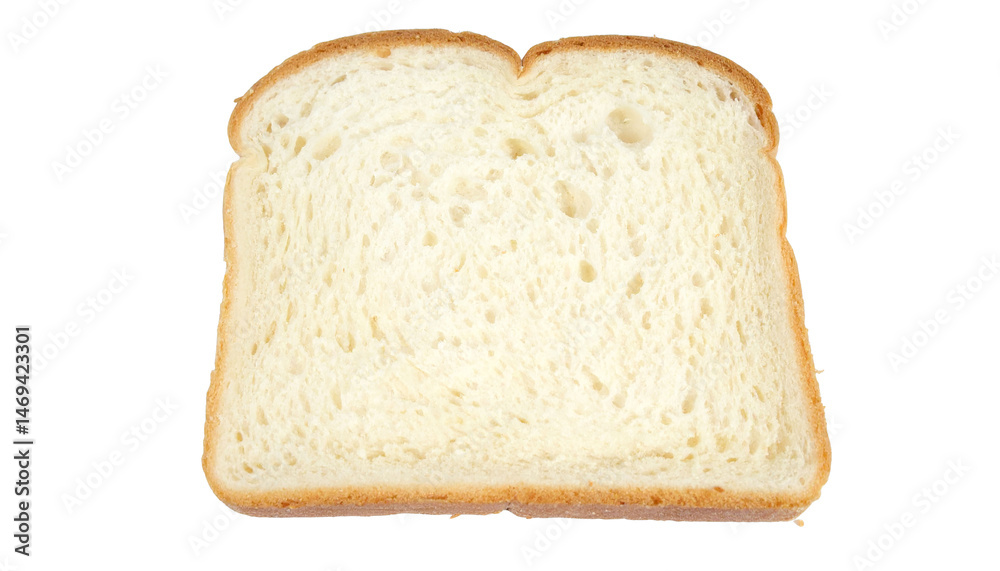 slice of bread isolated on transparent background, png