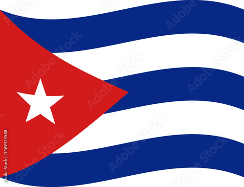 Free Download Cuba Republic waving flag illustrator of national  icon - GFXLoad